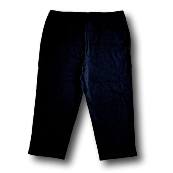 Chico's Travelers Wide Leg Pocket Cropped Black Pants Women's Size 3 (XL) - Picture 5 of 5